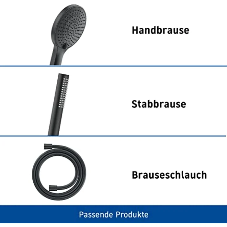 Duravit Support de douche, Duschbrausehalterung mit quadratischer Rosette, 55 mm, Messing, wandmontierbar, 102 mm lang – Bild 4