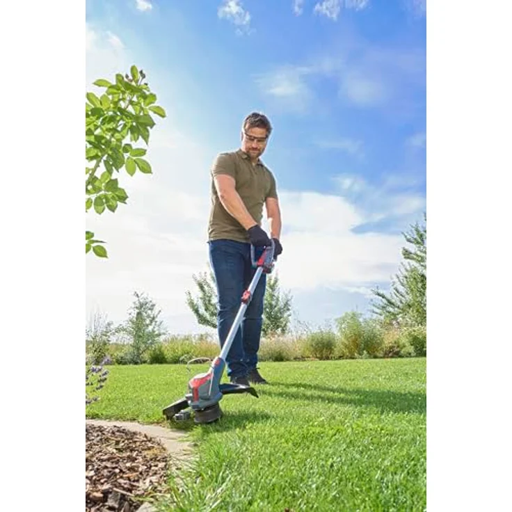 Al-Ko GTD 1833 Greenline, Akku-Rasentrimmer mit 33 cm Schnittbreite, leicht und handlich, verstellbarem Zusatzgriff – Bild 3