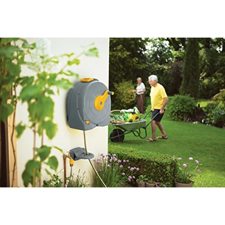 Hozelock Fast Reel Wandschlauchbox mit 40 m Schlauch (2496 0000) – Bild 2