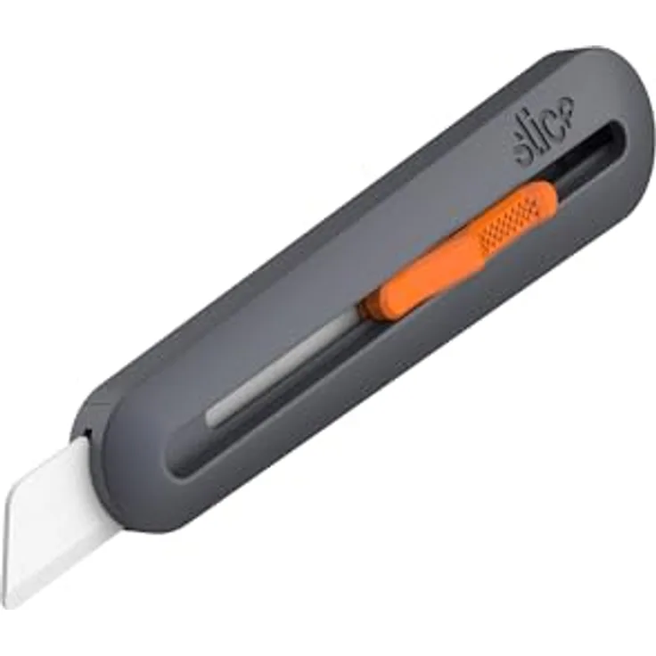 SLICE Cuttermesser Slice 10559, Manuelles Teppichmesser mit keramischer Klinge, 4 Schneidpositionen, robuster Nylon-Griff