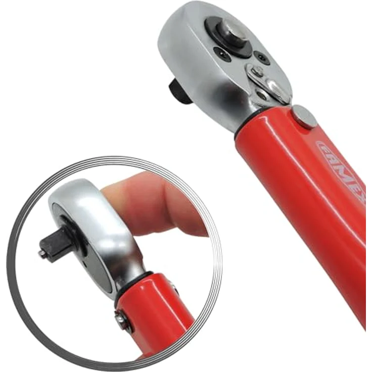 FAMEX 10876 Drehmomentschlüssel 3/8 Zoll (10mm) - Antrieb 20-110 Nm, kalibriert, für Messung in beiden Drehrichtungen, geprüft für Motorrad, Auto, Fahrrad – Bild 3