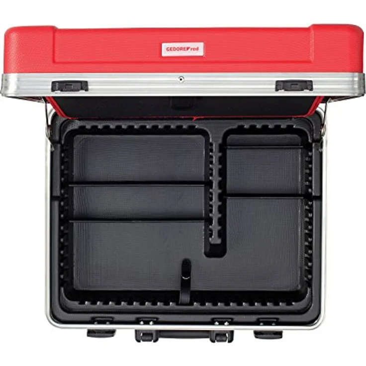 Gedore Red R21650108 Werkzeugkoffer ALL-IN, 108-teiliges Set aus dickwandigem ABS-Kunststoff mit Aluminiumrahmen und einer Vielzahl von Steckschlüsselwerkzeugen, rot – Bild 5