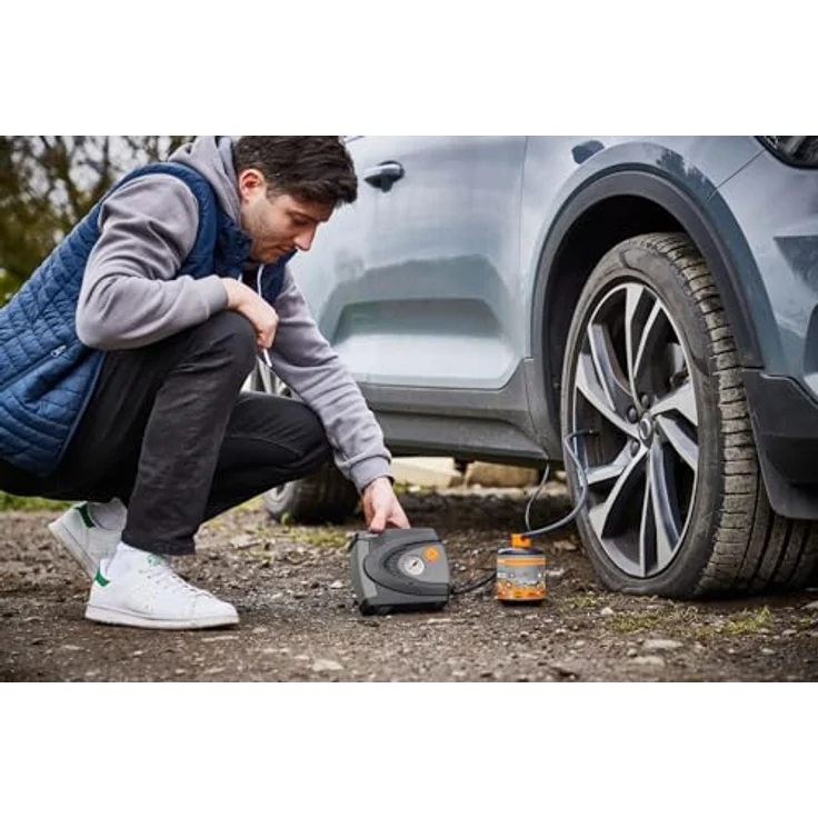 Osram TYREseal Kit Essential, Reifenkompressor mit Dichtmittel (0.45 l), repariert Reifenschäden bis 6 mm, umweltfreundlich und einfach zu handhaben, inkl. Aufbewahrungstasche – Bild 10