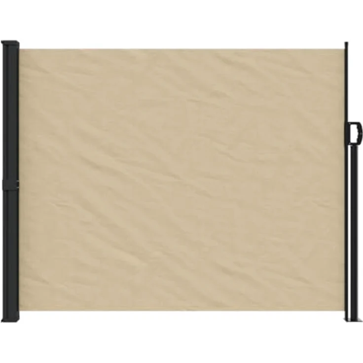 vidaXL Seitenmarkise, Sichtschutz Ausziehbar, Windschutz Sonnenschutz, Beige 170x300cm – Bild 3