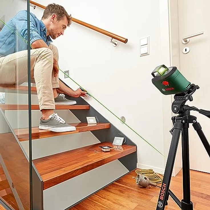 BOSCH Kreuzlinienlaser AdvancedLevel 360 Set, präziser Baulaser mit Stativ, Arbeitsbereich 24 m, Genauigkeit ± 0,4 mm/m, selbstnivellierend – Bild 5