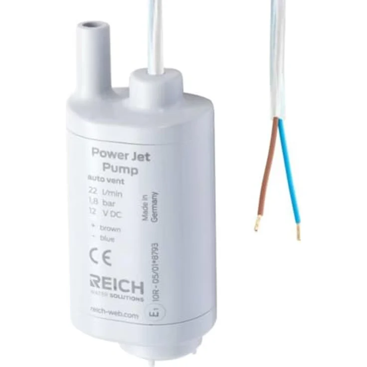 Reich Tauchpumpe Power Jet, 22 l/min bei 1,8 bar, 12 Volt mit hoher Förderleistung und leiser Betrieb – Bild 2