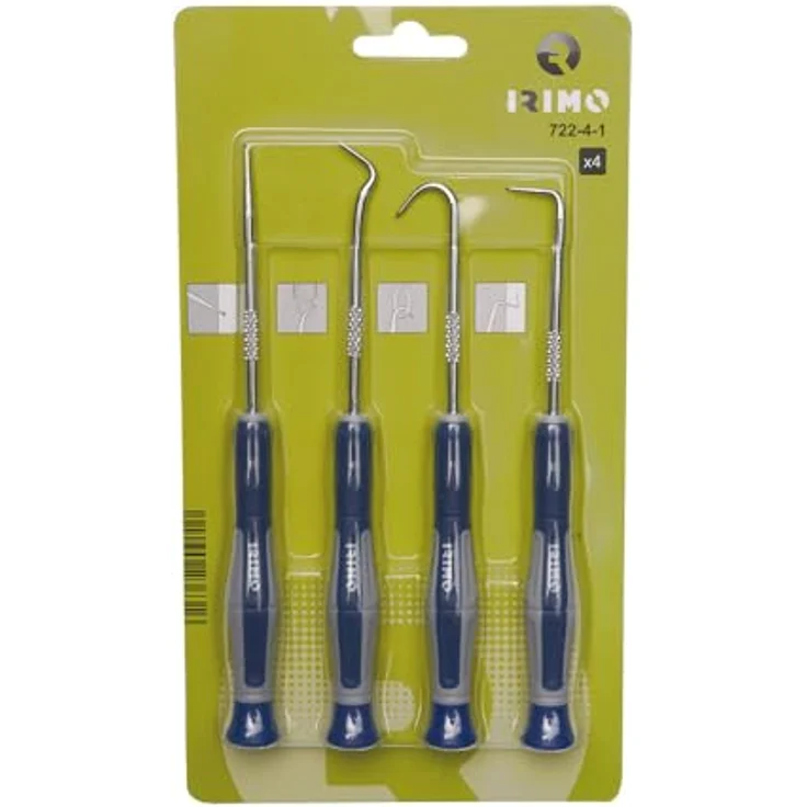 IRIMO 4-teiliges Haken-Set, robustes Stahlwerkzeug mit ergonomischem, zweifarbigen Griff – Bild 2