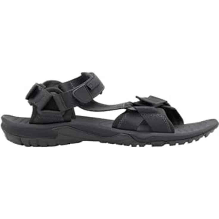 Jack Wolfskin Lakewood Ride Sandal M, Sicherheitssandalen für Herren, Schwarz, (45.5) mit verstellbaren Riemen und weichem EVA-Fußbett – Bild 1