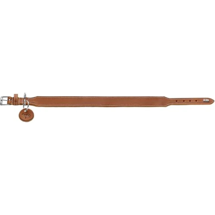 HUNTER Halsband Aalborg Extrabreit Oliv, Größe 40 - Strapazierfähiges Softleder, extra breit, Made in Germany – Bild 5