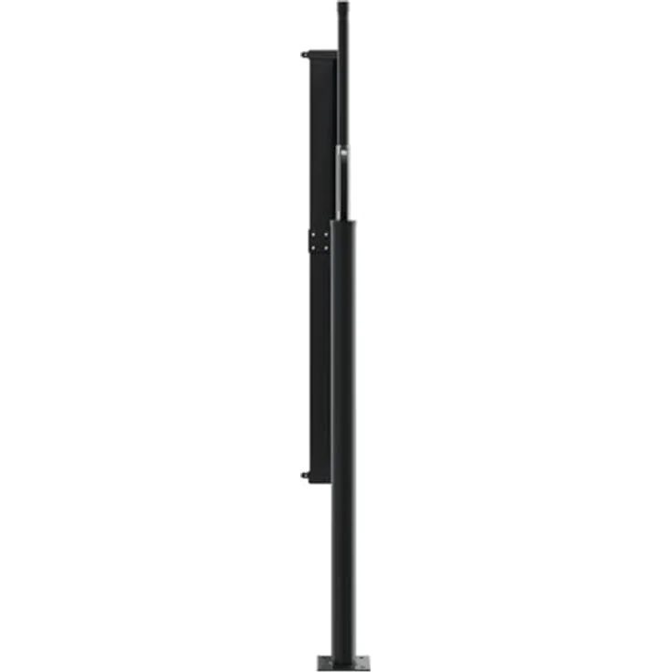 vidaXL Seitenmarkise, Sichtschutz Ausziehbar, Windschutz Sonnenschutz für Garten Balkon Terrasse, Seitenrollo Seitenwandmarkise, Beige 140x600cm – Bild 4