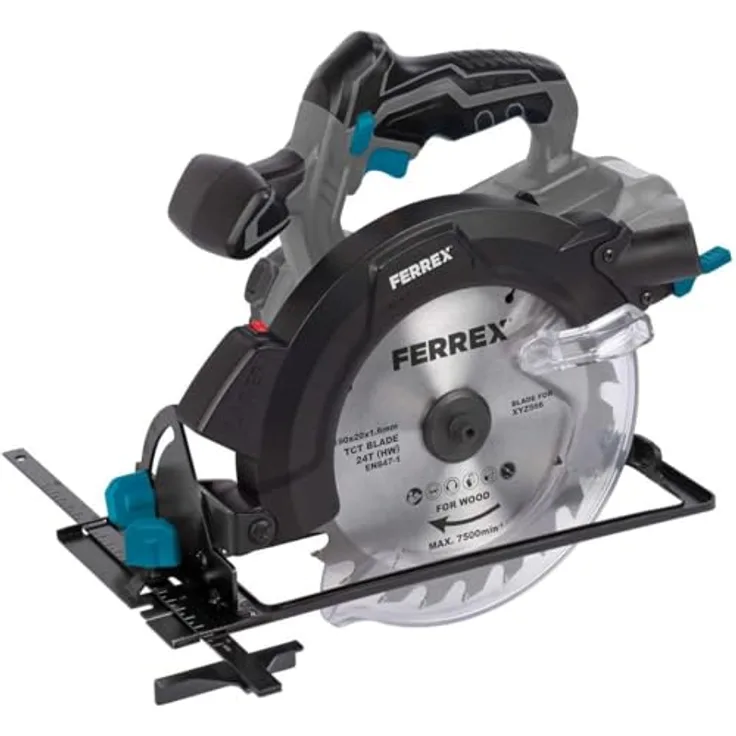 Ferrex Handkreissäge Säge Kreissäge 40V Neu, LinienLaser ohne Akku und Ladegerät