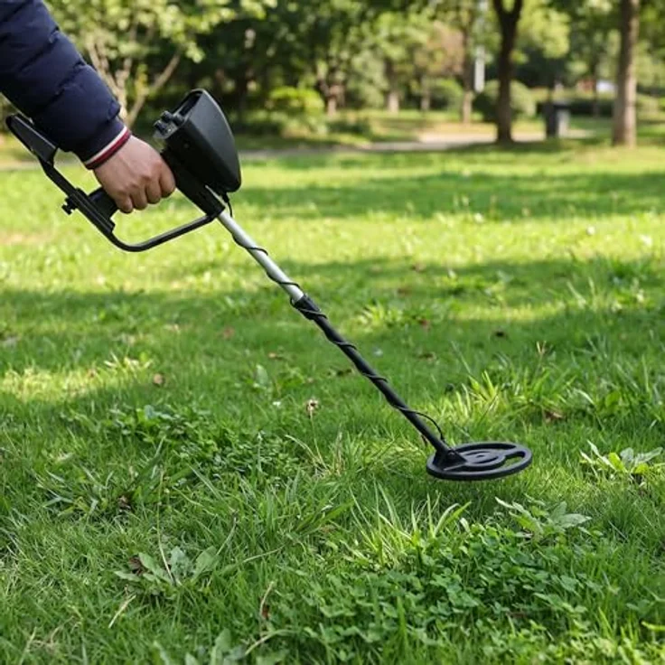 Denver MET-117 Metalldetektor, präzise Ortung mit wasserdichter Suchspule, ergonomisches Design, schwarz – Bild 4