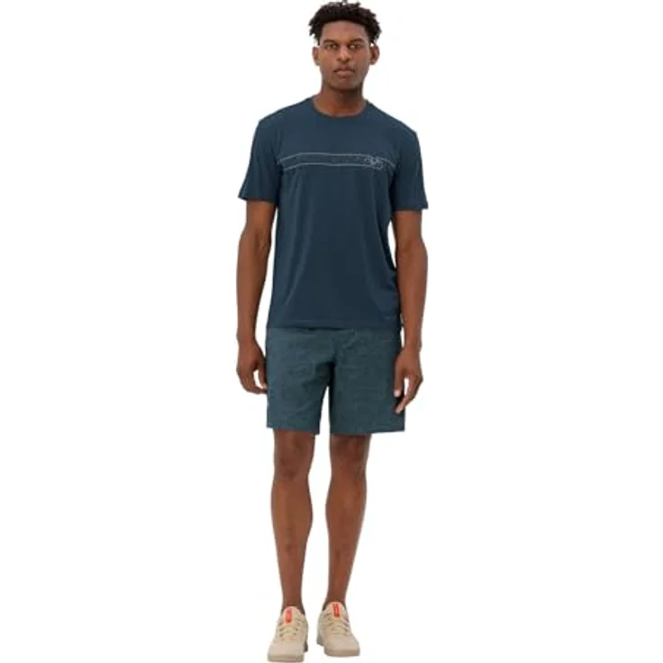 Vaude Cyclist T-Shirt V, Herren, Blau, Regular Fit, 70% Baumwolle, schnell trocknend, 3XL – Bild 7