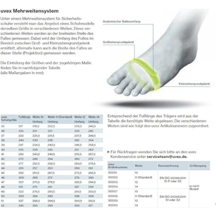 Uvex Sports uvex 1 Sandalen S1 65609, Sicherheitsschuhe in schwarz-gelb, Weite 12, Größe 45 – Bild 3