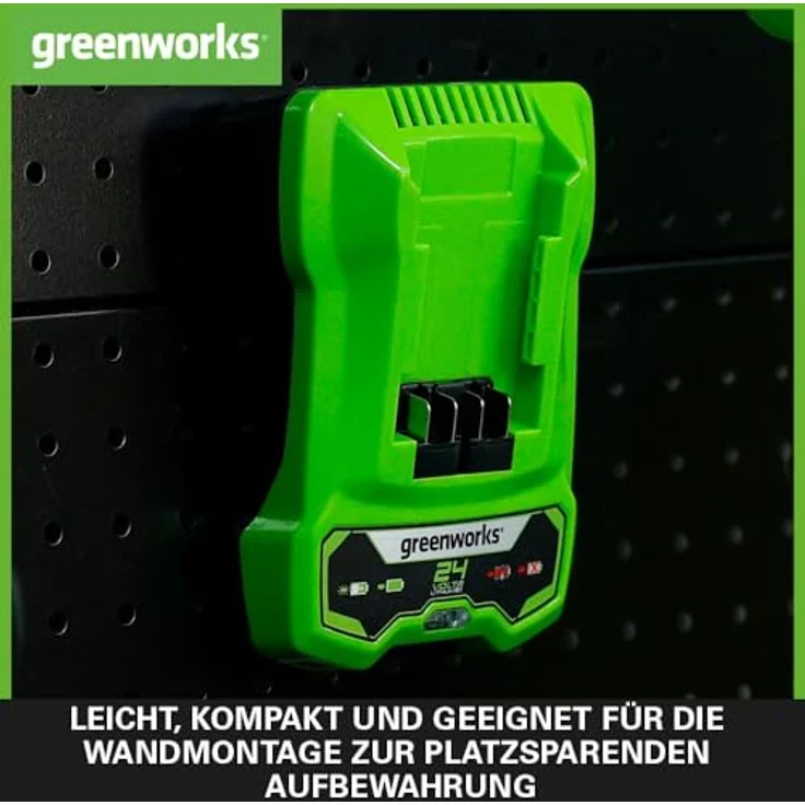 Greenworks Tools Akku-Ladegerät G24C Li-Ion 24 V 48W Output passend für alle Akkus der 24 V Greenwor – Bild 7