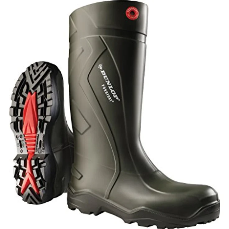Dunlop® Purofort S5, Sicherheitsstiefel mit Stahlkappe, Zehenschutz und Temperaturisolierung bis -20 °C, rutschhemmende PU-Profilsohle, anthrazit – Bild 4