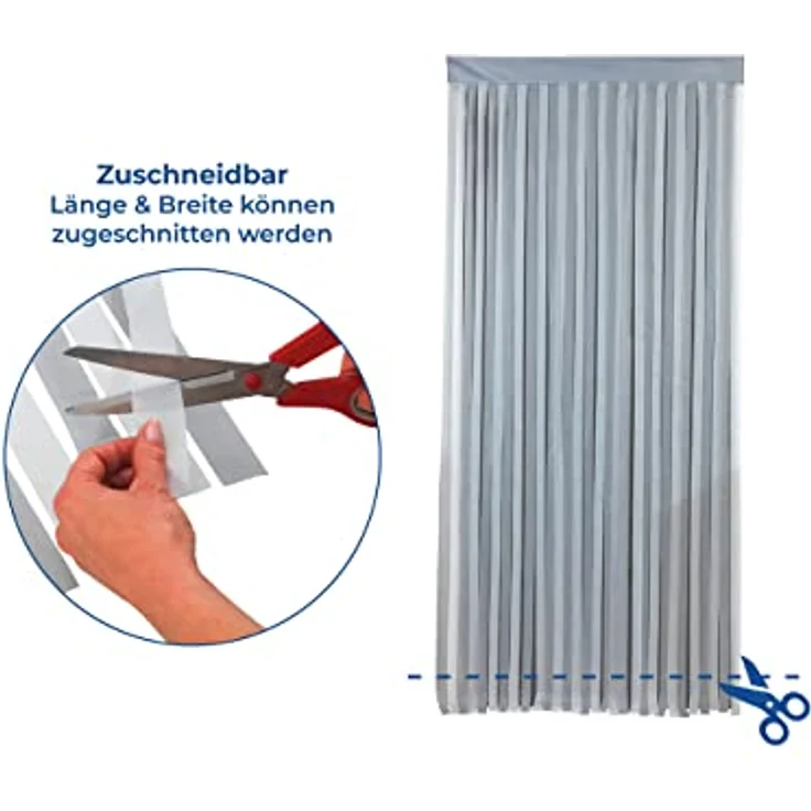 Türvorhang grau-weiß zuschneidbar – Bild 7