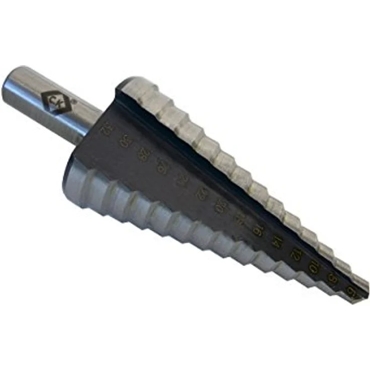 C.K T3011 HSS Stufenbohrer 6 - 32mm, präzisionsgeschliffen mit 3-Flächenschaft, Gesamtlänge 91mm – Bild 2