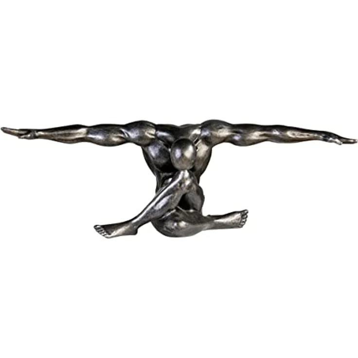 Casablanca Figur Cliffhanger antik silber 61 cm 59795 – Bild 2