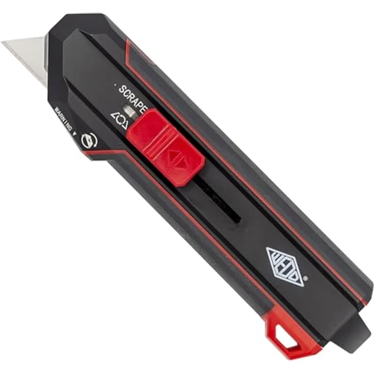 WEDO Cutter Schaber Premium 2in1 mit drehbarer Klinge, schwarz/rot, für Schneiden und Abschaben – Bild 1
