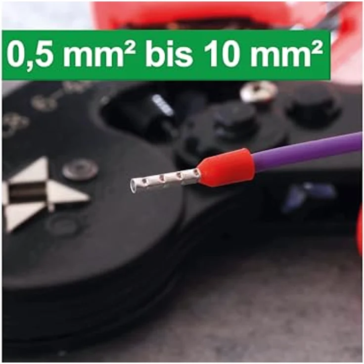 QUADRIOS selbsteinstellende Automatik-Crimpzange mit isolierten/unisolierten Aderendhülsen Set, exklusiv in der Katalogdistribution, 2700 Teile – Bild 4