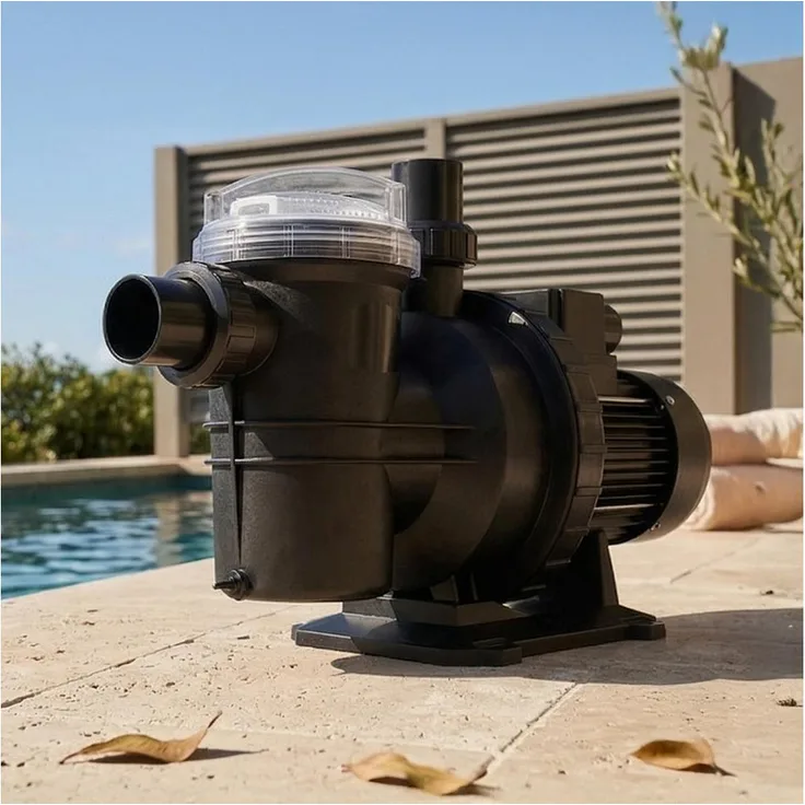 Poolstar Poolex Tonic'line Filterpumpe 0,50 HP, selbstansaugend, korrosionsbeständig für Salzwasserpools, großer Vorfilterkorb