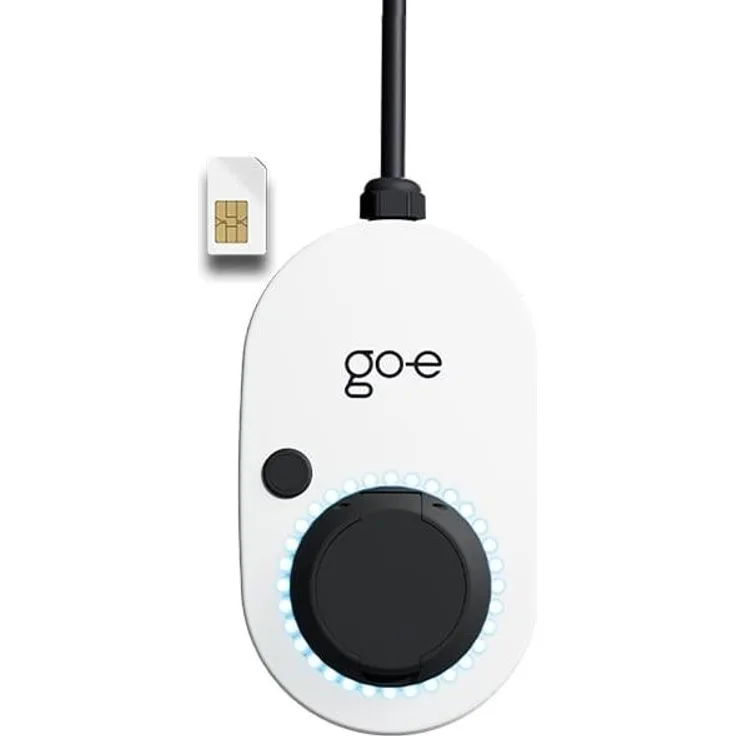 Go-E Elektroauto Ladestation Charger Gemini fix 2.0 GSM 11 kW (Typ 2, 11 kW) - Smartes Laden über Mobilfunk und WLAN, Ladeleistung: 11 kW, 3-phasig, Autorisierung: RFID, WLAN, Modbus TCP, Mobilfunk, Vorbereitet für PV-Überschussladen und Verwendung stündlich dynamische