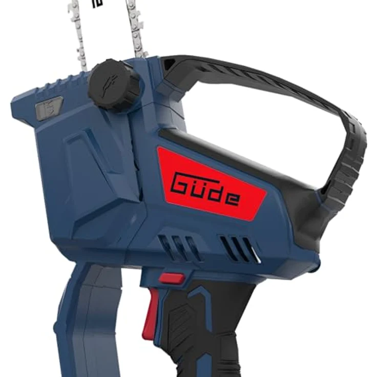 Güde Akku Minikettensäge GMK 18-201-05, 15,8 cm Schwertlänge, 400 g leicht, 20,16 km/h Kettengeschwindigkeit, inklusive Ladegerät und Ketten-Sicherheitsschutz – Bild 7