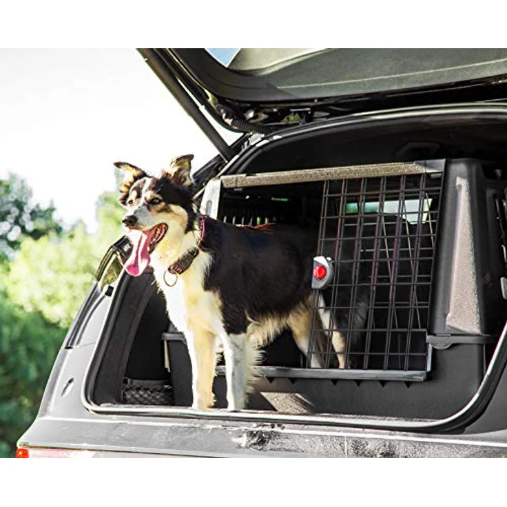 Ferplast Atlas Fahrzeug SUV Hundekäfig, montierte Autohundebox misst 32 L x 20 B x 24 H & ist ideal für kleine bis mittelgroße Hunderassen, schwarz – Bild 2