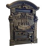 Kippen 1183X Briefkasten aus Gusseisen, Modell Old, bronzefarben