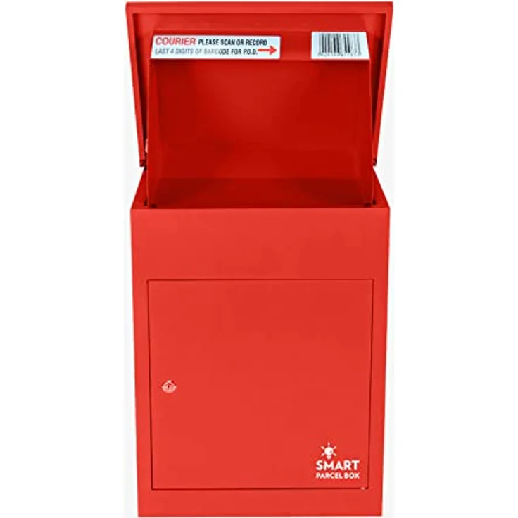 Smart Parcel Box SMART PARCEL BOX rot 44x35x58, zur Wandmontage, für Zuhause & Unternehmen, rostfrei & wetterfest – Bild 4