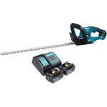 Makita DUH 607 ST2 Akku Heckenschere 18 V 60 cm + 2x Akku 5,0 Ah + Ladegerät, elektrische Bremse, XPT-Technologie