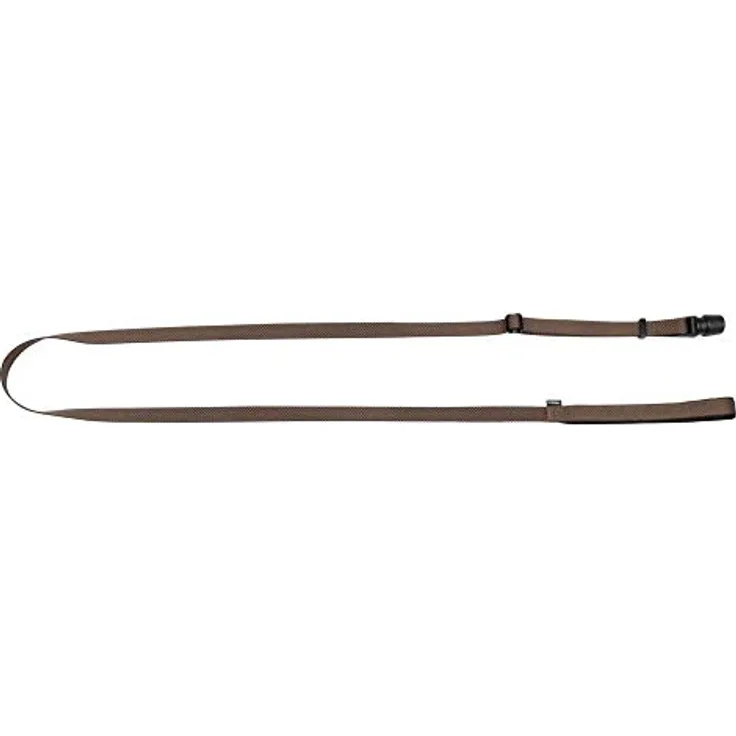 GOLEYGO Hundeleine Flat, Braun Größe M 1,4-2m, Sicherer Magnetverschluss, Inkl. Adapter-Pin, Hundeleine für kleine & große Hunde bis 60kg, Maximale Belastung 200kg