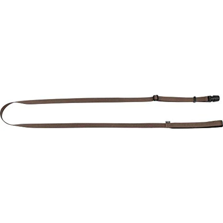 GOLEYGO Hundeleine Flat, Braun Größe M 1,4-2m, Sicherer Magnetverschluss, Inkl. Adapter-Pin, Hundeleine für kleine & große Hunde bis 60kg, Maximale Belastung 200kg – Bild 1