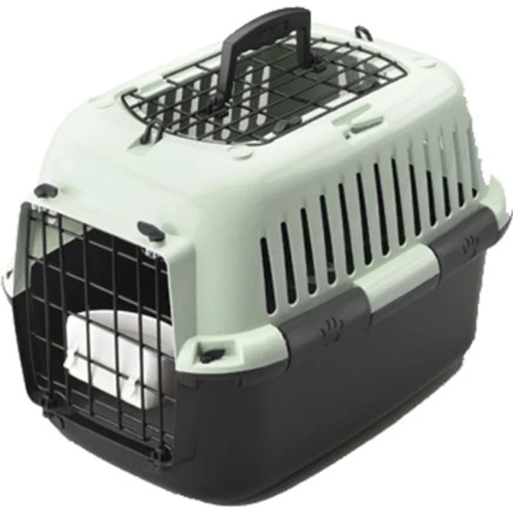 Europet-Bernina Tiertransportbox Transportkäfig Adventurer 50 für Katzen, Kunststoff, verschiedene Farben, Metalltür, integrierte Wasserschale – Bild 6