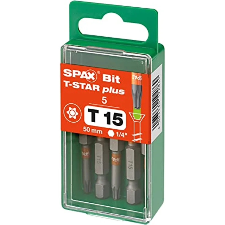SPAX BIT T-STAR plus T15, Länge: 50 mm, 5 Stück in der Dose, 5000009183159 - Preisvergleich – Bild 4