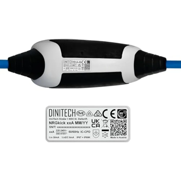 NRGkick Mobile Ladestation Pure Light 16A, Typ 2 Elektroauto Ladestation mit 11 kW Ladeleistung, 5m Kabel, robust und wetterfest – Bild 5