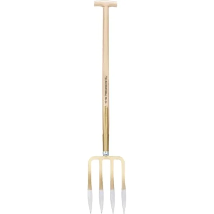 SHW 54370 Spatengabel, 4 Lanzenzinken aus geschmiedetem Stahl, Eschenstiel mit T-Griff, Stiellänge 85 cm, Made in Germany – Bild 1
