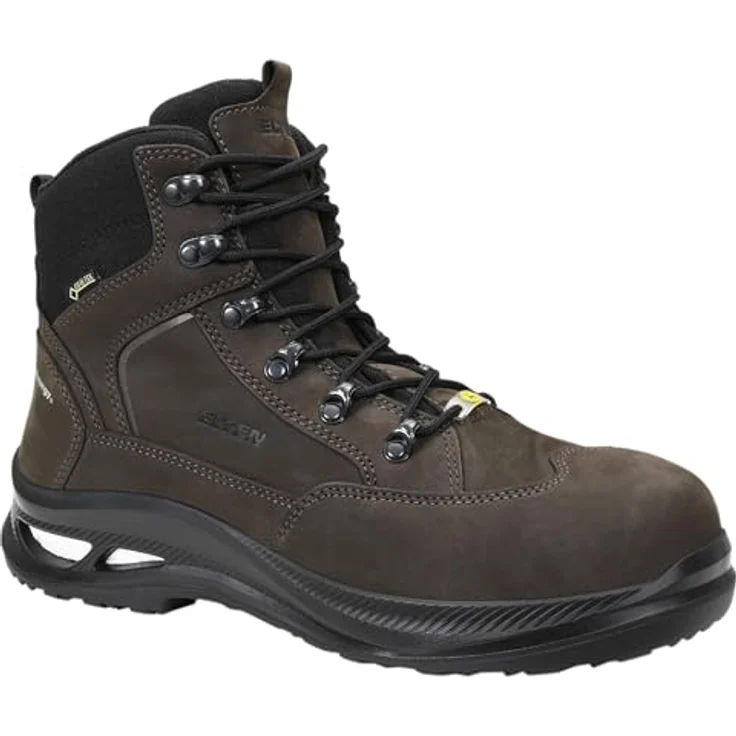 Elten Sicherheitsstiefel THELON XXG GTX brown Mid ESD S3 HI CI, Gr. 40 - Wasserdichtes Nubukleder, GORE-TEX Innenfutter, rutschhemmende Gummi-Laufsohle – Bild 1