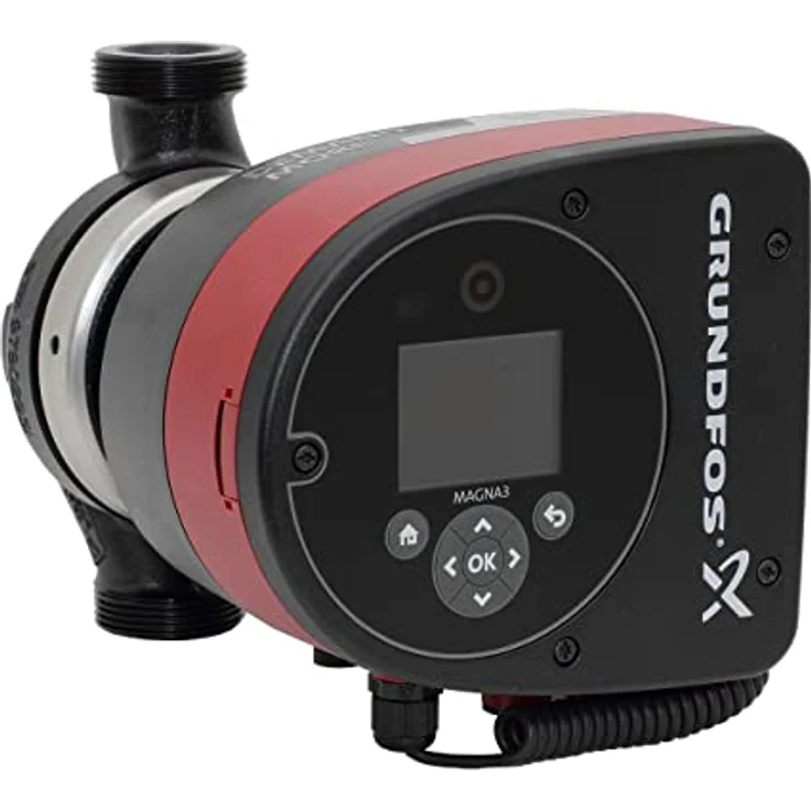 Grundfos MAGNA3 25-60, Elektronisch geregelte Umwälzpumpe, Gusseisen, 180 mm, 1 1/2", max. 110 °C, EEI 0,18 – Bild 1