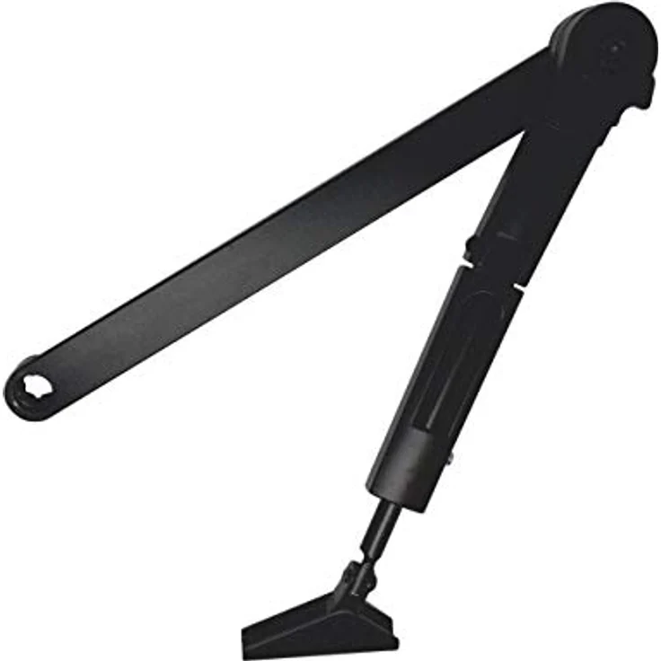 TESA Schiebeführung DCL141 DCL141-9005, Türschließer mit schwarzem Finish RAL 9005, verstellbare Schließkontrolle für TESA Türschließer, für Innentüren – Bild 1