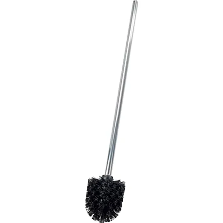 WENKO WC-Bürste extra lang mit Edelstahlstiel Matt Ø 8,5 x 60 cm - Ersatz-Toilettenbürste, Edelstahl rostfrei, 8.5 x 60 x 8.5 cm, Matt – Bild 1
