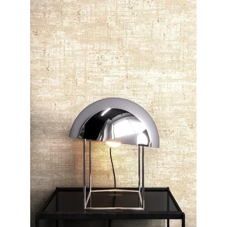 Newroom Vliestapete Beige Betonoptik, Industrial Used Look mit Metallic Glanz, 10,05 m x 0,53 m – Bild 3