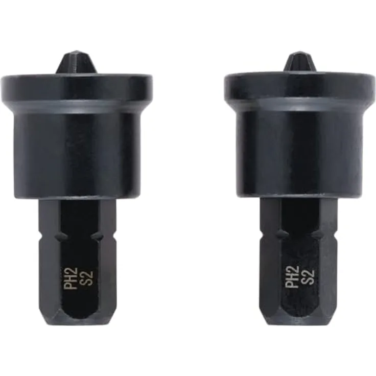 Einhell Rigipsbits Set, 2-tlg., 25 mm PH2, S2-Stahl für Trockenbau, C 6.3 Schaft