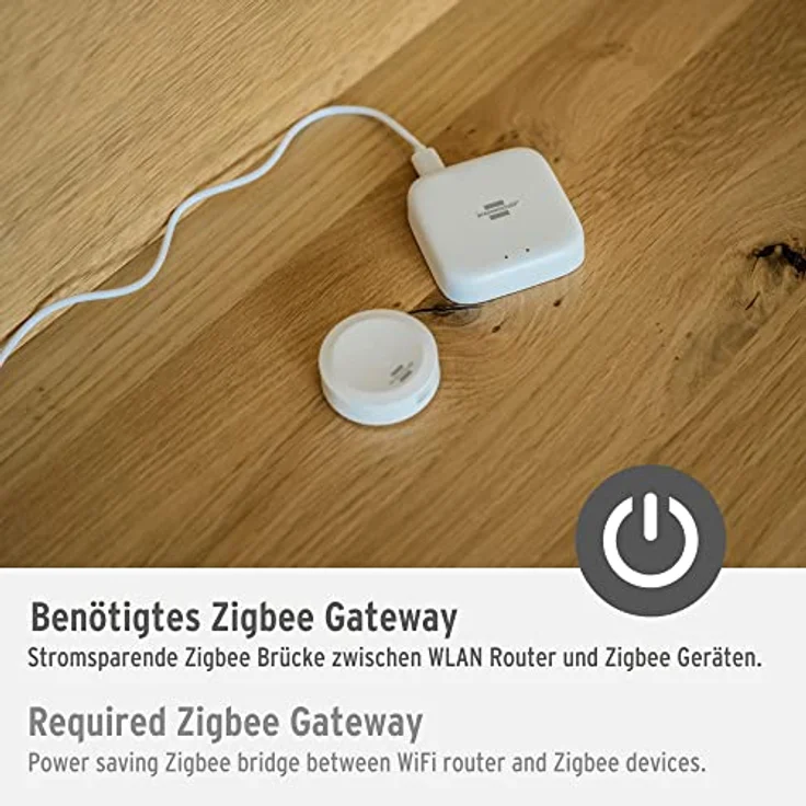 Brennenstuhl Connect Zigbee Temperatur- und Feuchtigkeitssensor TFS CZ 01 (smartes Temperatur- und Feuchtigkeitsmessgerät, Benachrichtigung aufs Handy, Smart Home, intelligente Szenen, kostenlose App) – Bild 5