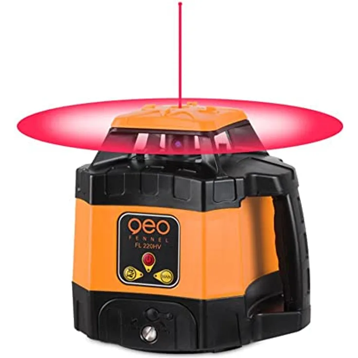 geo-FENNEL FL 220HV, selbstnivellierender Horizontal-/Vertikallaser inkl. Empfänger FR 45, IP 54, Arbeitsbereich 400 m