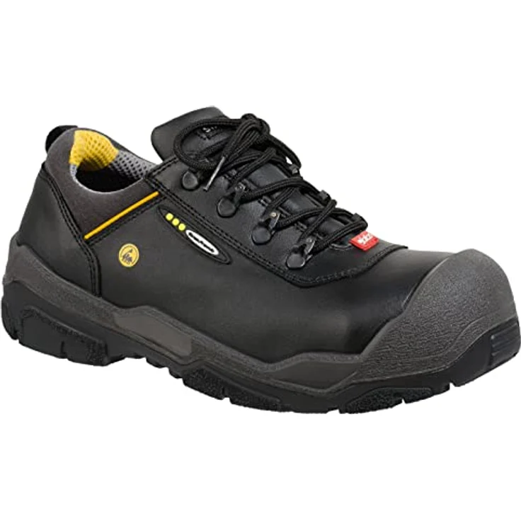 Ejendals Halbschuh 1538 Terra, S3,SRC,HRO,CI,HI,ESD, Gr.43 Jalas - Sicherheitshalbschuh mit Poron® XRD® Stoßdämpfungszonen, Aluminium Zehenschutzkappe, PU-Beschichtetes Leder (Schwarz) – Bild 2