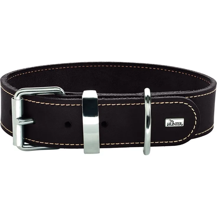 Hunter Hunde-Halsband Aalborg Special dunkelbraun L