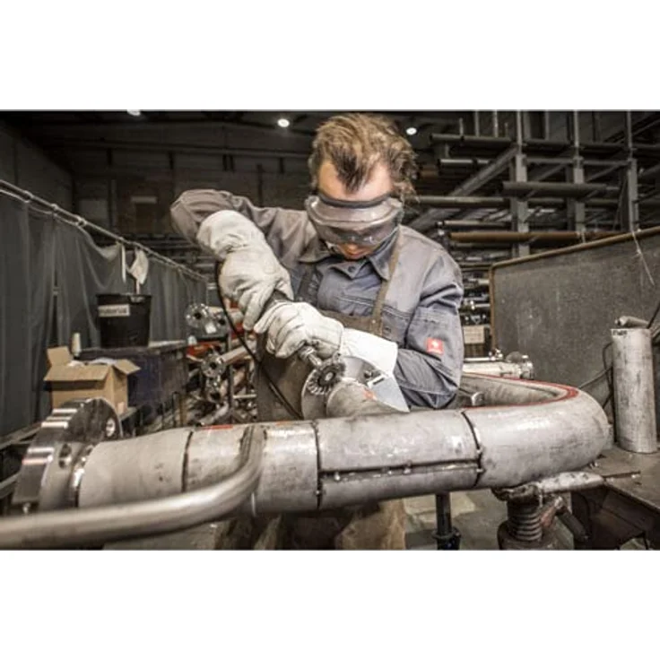 PFERD TOOLS POS Rundbürste gezopft RBG, Edelstahl-Draht Ø0,35 mm, Ø76x6 mm, Schaft-Ø6 mm, korrosionsbeständig, für Edelstahl (INOX) – Bild 5