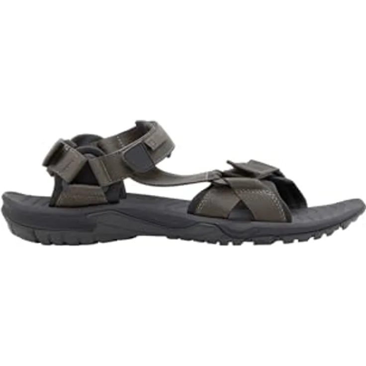 Jack Wolfskin Lakewood Ride Sandal M, Herren Sicherheitssandalen mit verstellbaren Riemen, braun, Größe 45.5